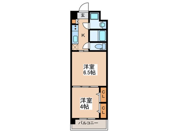 プランドール天王寺SOUTHの物件間取画像